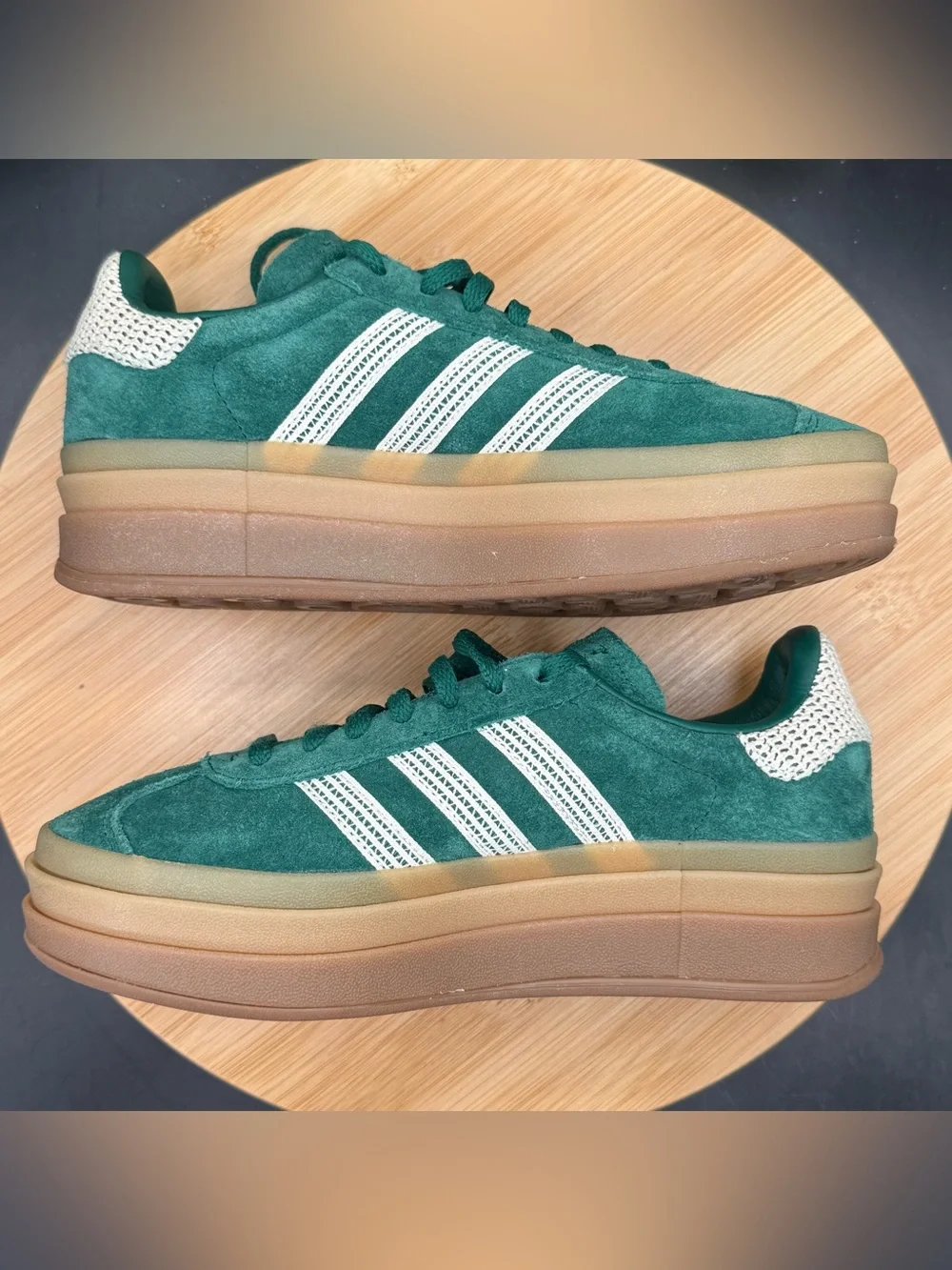 Adidas Gazelle Bold Collegiate Green (Women's) Sz 5.5